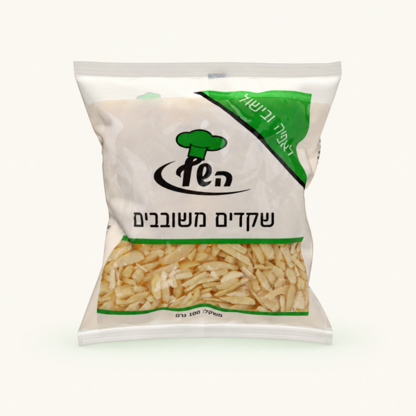 שקדים מולבנים משובבים, ‏100 גרם