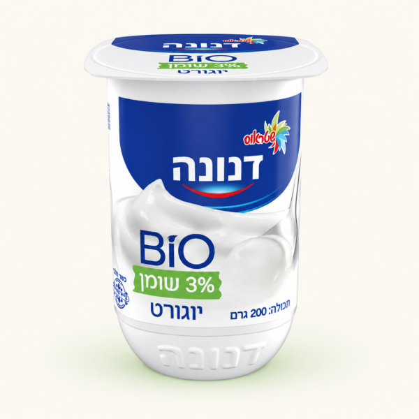יוגורט ביו דנונה טבעי 3% שומן, ‏200 גרם