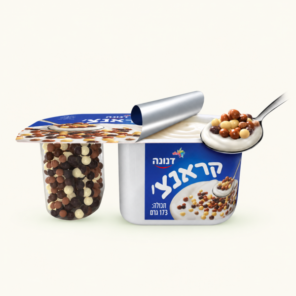 מעדן דנונה קראנץ׳ עם פצפוצי שוקולד, ‏173 גרם