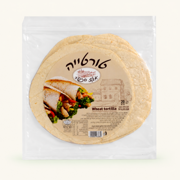 טורטיות חיטה 20 ס״מ Egoz HaKfar, ‏320 גרם