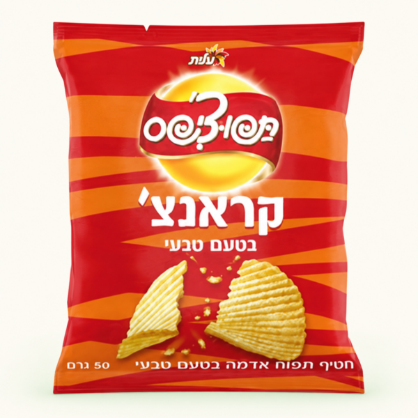 תפוצ׳יפס קראנץ׳ בטעם טבעי 50 גרם
