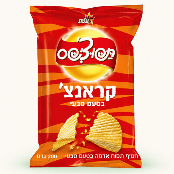 תפוצ'יפס קראנצ' בטעם טבעי 200 גרם
