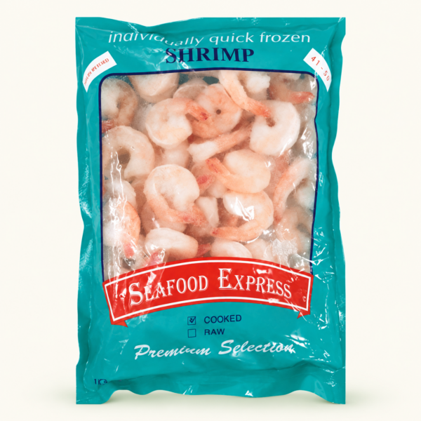 שרימפס מבושל ומקולף Seafood Express 41/50, ‏1 ק״ג