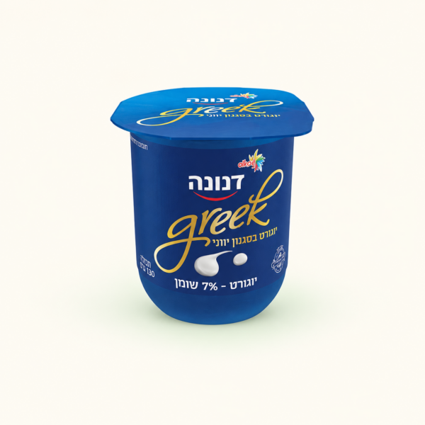 יוגורט דנונה בסגנון יווני 7%, ‏130 גרם