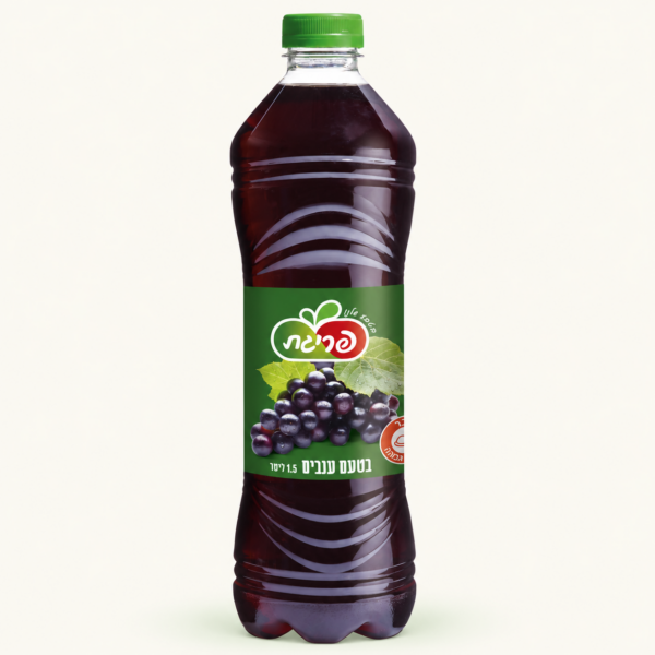 פריגת משקה קל בטעם ענבים, 1.5 ליטר