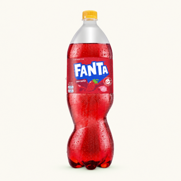 משקה Fanta מוגז בטעם תות, ‏1.5 ליטר