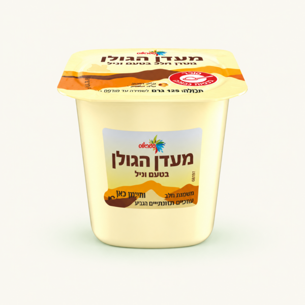 מעדן חלב הגולן בטעם וניל, ‏125 גרם