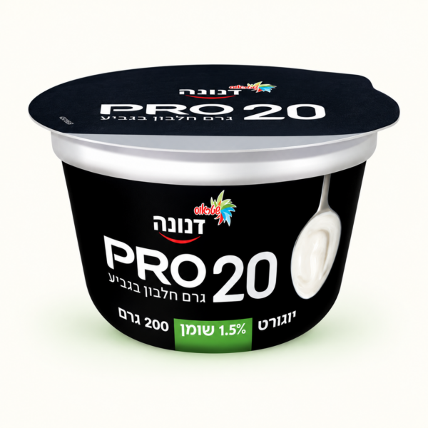 יוגורט דנונה PRO טבעי, ‏1.5% שומן, ‏200 גרם