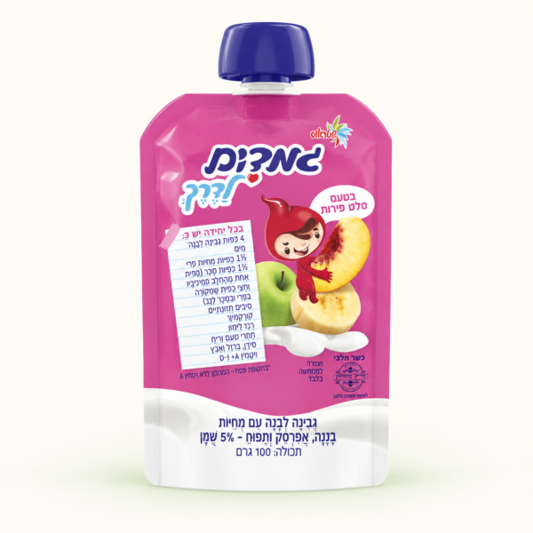 גבינת גמדים עם מחיות פרי, בטעם סלסלת פירות, ‏100 גרם