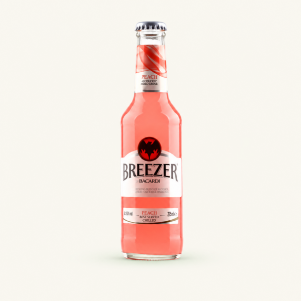 משקה אלכוהולי Bacardi Breezer בטעם אפרסק, ‏275 מ״ל