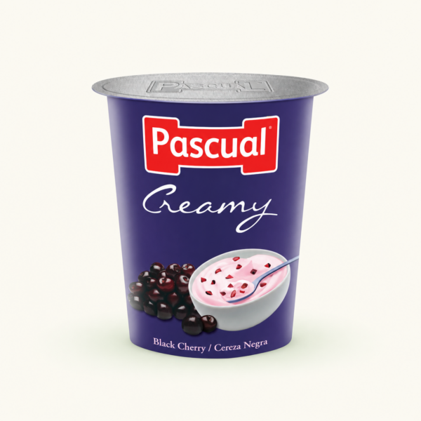 יוגורט Pascual Creamy בטעם דובדבן שחור, ‏125 גרם