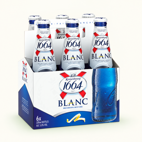 שישיית בירה Kronenbourg 1664 Blanc, ‏6×330 מ״ל