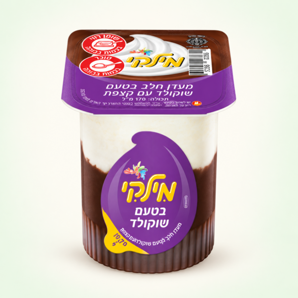 מילקי מעדן חלב בטעם שוקולד עם קצפת 170 מ״ל