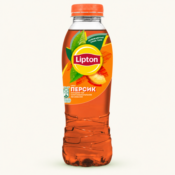 תה קר Lipton בטעם אפרסק, 500 מ״ל